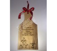 Tagliere personalizzato con incisione “In questa casa cucina con tanto..."