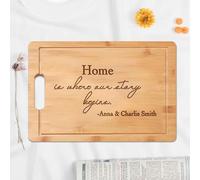 Tagliere personalizzato con incisione personalizzata - Regalo per la nuova casa agente immobiliare regalo di chiusura casa dolce casa inaugurazione della casa decorazione della cucina regalo unico per