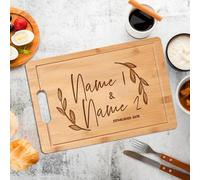 Tagliere personalizzato in bambù inciso, regalo personalizzato per coppie, genitori, famiglia, Natale, compleanno, anniversario e altro ancora