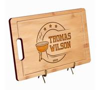 Tagliere personalizzato per griglia, regalo personalizzato per festa del papà, compleanno, anniversario per uomini, papà, marito, amanti del barbecue, chef e maestri della griglia