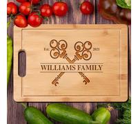 Tagliere personalizzato per la nuova casa, idee regalo per l'inaugurazione della casa per amici, familiari, vicini - Tagliere personalizzato per la prima casa