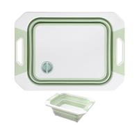 Tagliere pieghevole - Contenitore scolapiatti per la preparazione dei pasti | Bacinella per alimenti tagliere da campeggio | per carne, frutta, verdura, cortile, spiaggia, festa, cucina