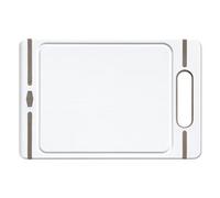Stefanplast Tagliere In Polietilene29x19x1 Cm , Colore Tortora Bianco 19x1x30 Cm