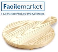 Tagliere polenta in legno di abete marrone chiaro - diametro 35 cm