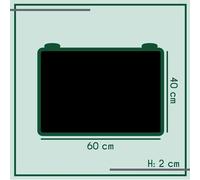 TAGLIERE POLIETILENE 60X40X2 NERO