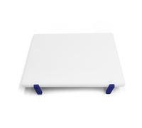 Tagliere polietilene Bianco con Fermi girevoli colorati sp.2cmVarie dimensioni