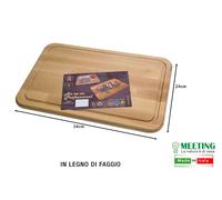 TAGLIERE PROFESSIONALE MEETING CM.34X24 LEGNO DI FAGGIO