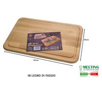 TAGLIERE PROFESSIONALE MEETING CM.45X30 LEGNO DI FAGGIO