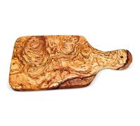 TAGLIERE rettangolare con manico in legno d'olivo