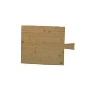 Tagliere rettangolare con manico per pizza a metro legno massello abete 40x92cm