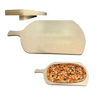 Tagliere rettangolare con manico per pizza a metro legno multistrato betulla meeting spessore 1,2cm (37x82cm)