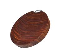 Tagliere reversibile - Tagliere rotondo in ferro e legno per uso domestico, ideale per carne e verdure, durevole ed elegante essenziale per la cucina