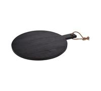Tagliere rotondo con manico in legno di gomma Ideale per alimenti Ø40 cm