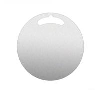 Tagliere rotondo in acciaio inox 304, 28 cm, double face