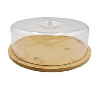 Tagliere Rotondo Legno con Coperchio Vassoio Porta Formaggio Ø 28cm - 6018F