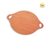 Tagliere rotondo per Pizza con doppia Impugnatura da 40 cm in Faggio