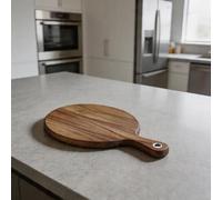 Tagliere rotondo per pizza in legno massello di acacia per tagliare servire e visualizzare il cibo senza attrezzi aggiuntivi