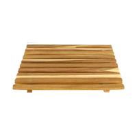 Tagliere rustico in legno, 38 x 25,4 cm, strumento di cottura con base antiscivolo, spaziosa lastra da cucina, strumento per la preparazione della cottura con scanalatura per briciole, affettatrice