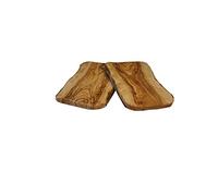 Tagliere rustico in legno d'ulivo, 2 pezzi, 100% legno di ulivo spagnolo, ca. 15 x 20 cm