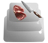 Tagliere - Set Di Utensili In Acciaio Inossidabile Da 3 Pezzi | Tagliere Per Alimenti Vassoio Di Servizio,Per Frutta Salumi Formaggio Casa Appartamento Ristorante Dormitorio Campeggio BBQ