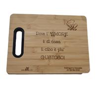 Tagliere Spianatoia In Legno Bambù Personalizzato Da Cucina per impastare pizza