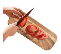 Tagliere | Tagliere di legno con manico | Vassoio di formaggio a doppia faccia per bistecca, cucina, commercio, ristorante, per tagliare legno | Asse