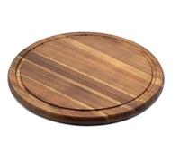 Tagliere Tondo in Legno di Acacia 35 x 1,5 cm, Tagliere da Cucina in Legno di Acacia Made in Italy, Ideale per Tagliare e Servire Pane, Frutta, Verdura, Formaggi, Antipasti, Facile da Pulire - BISETTI