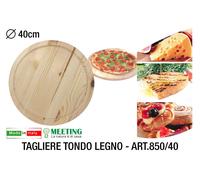 TAGLIERE TONDO LEGNO CM.40