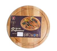 Tagliere Tutto Tondo Meeting 25cm Legno Faggio Massello Piatto Portata Tagliare