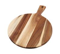 Tagliere vassoio pizza in legno di acacia 16 tondo bordo liscio e facile da puli