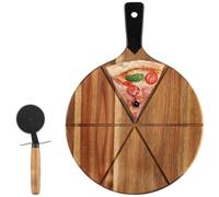 Tagliere Vassoio Servipizza Con Rotellina Taglierina Taglia Pizza Diametro 30 Cm