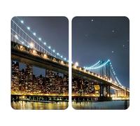 Tagliere Wenko Brooklyn Bridge 30 x 52 cm Vetro temperato [2 Unità]