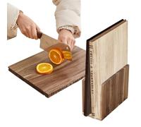 Taglieri a Forma di Libro 3 Pezzi Set di Taglieri Decorativi a Forma di | Tagliere in Legno per Verdure Cotte e Crude, Pane, Pasticceria, Sushi, Macelleria, Picnic in Casa e Campeggio