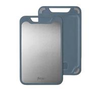 Taglieri da cucina - Superficie in acciaio inox, costruzione durevole, base antiscivolo | piattaforma di hacking multiuso per frutta, carne cruda, compiti di preparazione di cibo, servizio di cottura