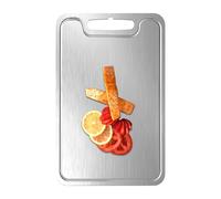 Taglieri Di Titanio Per Cucina - Taglieri Di Titanio Di Grandi Dimensioni Sicuri | Consiglio Per Il Servizio Pesante | Prodotti Da Cucina A Doppia Faccia Antiscivolo Per Pasti Preparatura Carne Di Car