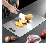 Taglieri in acciaio inossidabile 304, tagliere in titanio Taima per cucina, taglieri in acciaio per carne, frutta e verdura 30*46cm,28*39cm,23*34cm,20*29cmAcciaio inossidabile