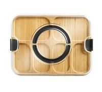 Taglieri per cucina - forniture da cucina in legno con contenitore per lo stoccaggio del coperchio, alimenti per formaggio di salumi che servono vassoio per casa per campeggio da campeggio per la casa