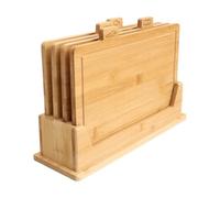 Taglieri per Cucina in Legno 4 Pezzi con Etichette per Salumi e Carni | Tagliere Utensili da Cucina Frutta Verdura Pane Formaggio per Casa Bancone Ristorant