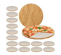 Taglieri per pizza 850 g 16 pz. Taglieri in bambù Piatti rotondi per pizza