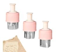 Taglierina - 3 pezzi divertenti per frutta e biscotti per bambini, piccoli marchi di pasticceria | Set di da cucina per guarnire creativi, cuocere fatti in casa, contenitore per il pranzo