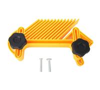 Taglierina a doppia piastra per da tavolo con router, accessorio per incisione nel legno con design ergonomico, piastra a falce in plastica resistente per tagli precisi e mode