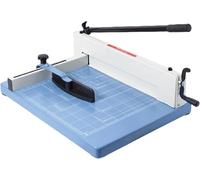 Taglierina a ghigliottina for impieghi gravosi A4 con protezione di sicurezza, guida di taglio trasparente, base in metallo, spessore di taglio 0,5-45 mm