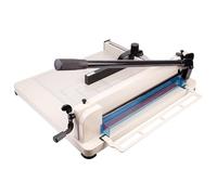 Taglierina a ghigliottina resistente con protezione di sicurezza, taglio di precisione per cartoncino e fogli di laminazione