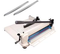 Taglierina a ghigliottina resistente con protezione di sicurezza, taglio di precisione per cartoncino e fogli di laminazione