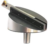Taglierina a mosca da 4" con punta indicizzabile in carburo TNMG16 e punta...
