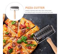 Taglierina a per griglia per pizza Manico in legno in acciaio