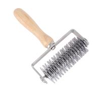 Taglierina a rullo per griglia per pizza Manico in legno in acciaio