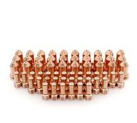 Taglierina al plasma 60 pz PT-80 PT80 IPT-80 Taglio Al Plasma Torcia Elettrodo 1.3mm 1.0mm 1.2mm Punte 52558 51311.13 Torcia Al Plasma Ugelli Parti di Saldatura(1.1mm)