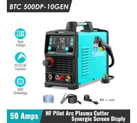 bestarc Taglierina al plasma, Pilot Arc BTC500DP 10th Generation 50Amps Screen Display Dual Voltage 110/220V Macchina da taglio al plasma digitale (BTC500DP 10GEN 110/220V)