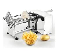 Taglierina Automatica Per Patatine Fritte, Tagliatrice Elettrica Per Patate Fritte Da 60 W Con 3 Lame, Affettatrice Di Verdure Per Uso Domestico E Commerciale Per Patate